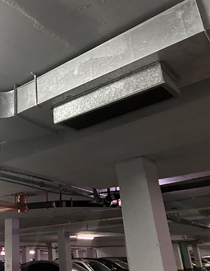 Rejillas ventilación para conductos en Garages